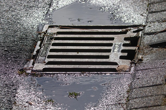 close up of a storm drain
